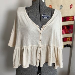 Boho urban outfitters peasant style top